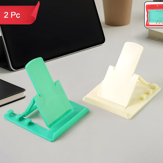Foldable Mobile Stand Holder for Smartphones & Tablets (2 Pc, Assorted Colors)