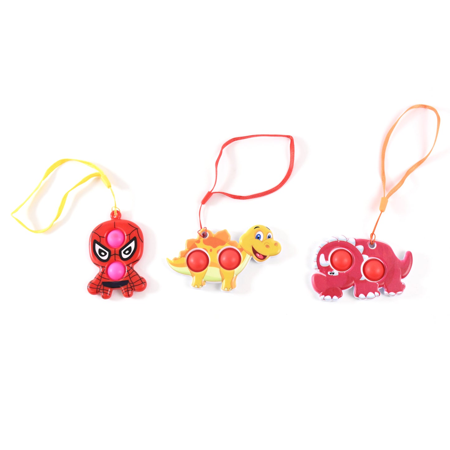 Silicone Push Pop Bubble Fidget Toy Keychain (1 Pc) - Happy Price - Image 2