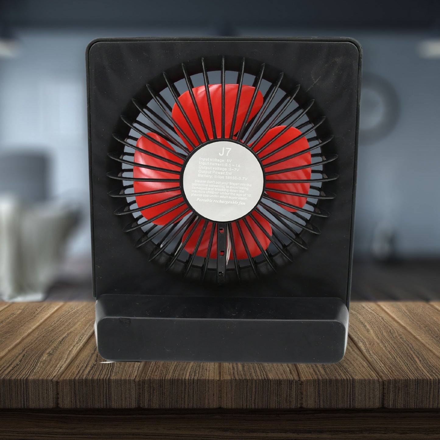 Portable Desk Fan Table Fan 1 Step Speed Setting Fan Personal Desk Fan Suitable For Office School  Home Use - Happy Price - Image 4