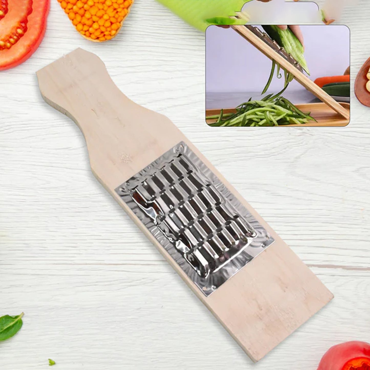 Vegetable Shredder Slicer Fry Cheese Grater Food Vegetables Kitchen  (Small  1 Pc) - Happy Price - Image 2