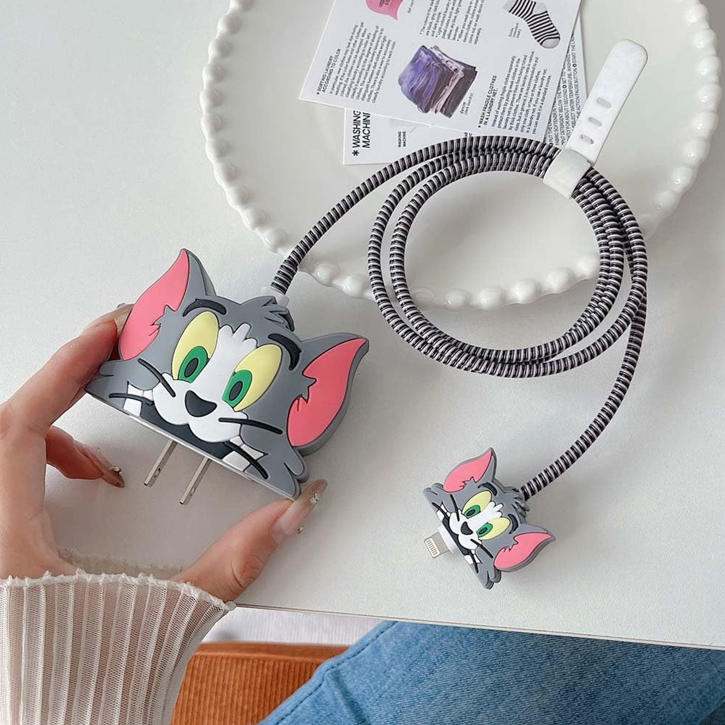 Cartoon Character Silicon Charger Case Cover For Ip 18-20w (Mix Design  1 Pc) - Happy Price - Image 4