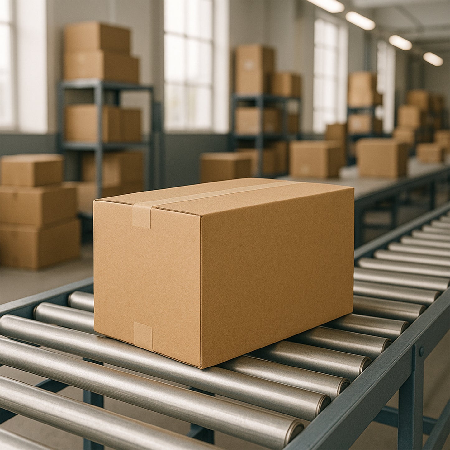 Durable Brown Corrugated Packing Box - 32x52x30 Cm, 1 Pc