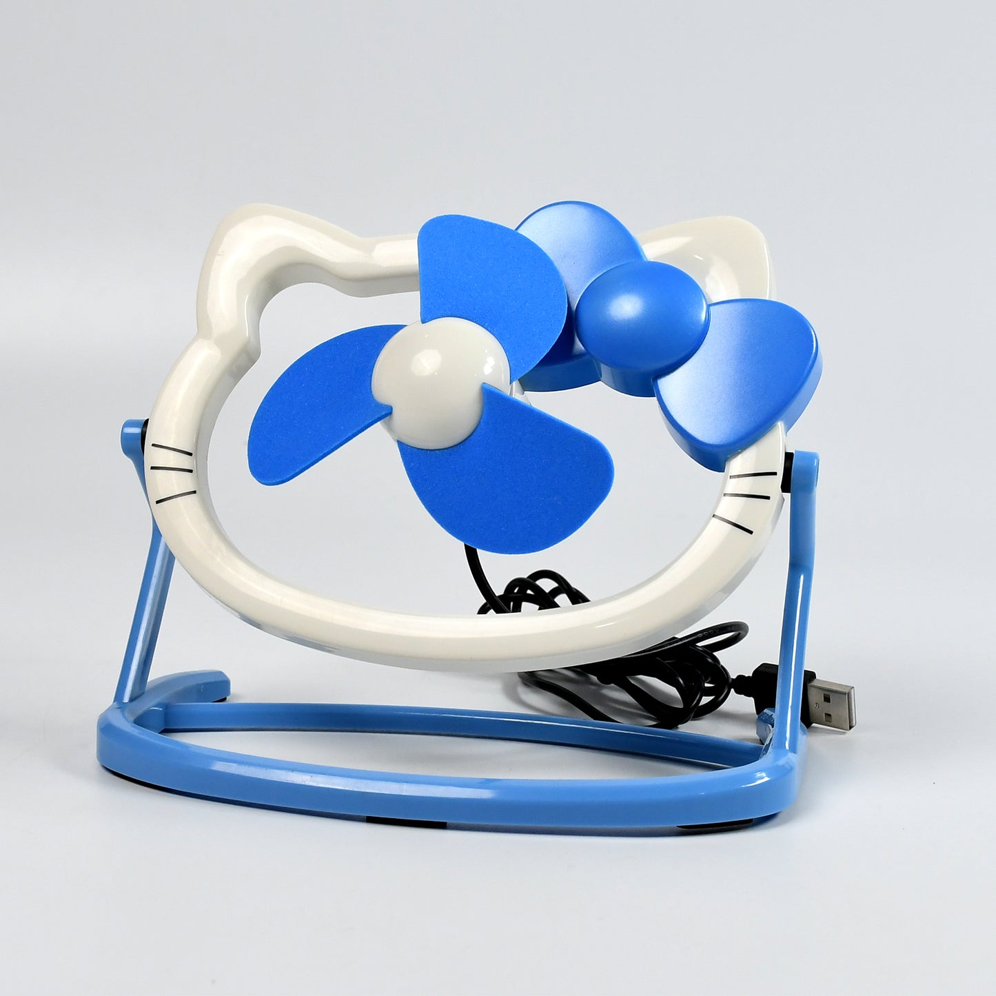 Hello Kitty Cartoon Fan Cute Bright Color Desktop Office Usb Mini Fan Personal Desktop Fan (Battery Not Include) - Happy Price - Image 2