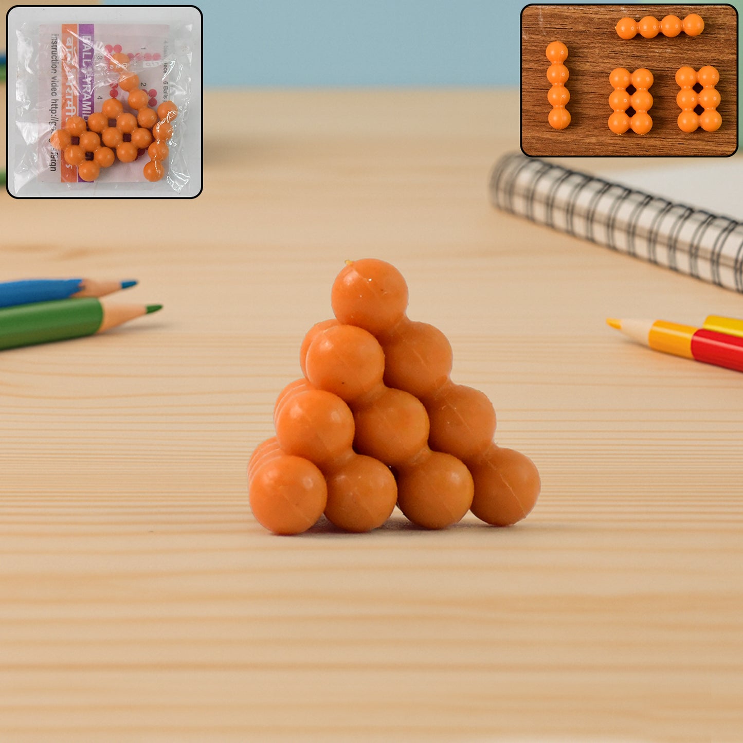 Ball Pyramid Toy  3d Puzzle Building Brain Teaser Toy - Happy Price - Image 3