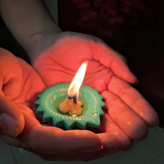 Silicone Diya For Diwali Attractive Design Colourful Diya Combo (6 Pcs Set) - Happy Price - Image 1