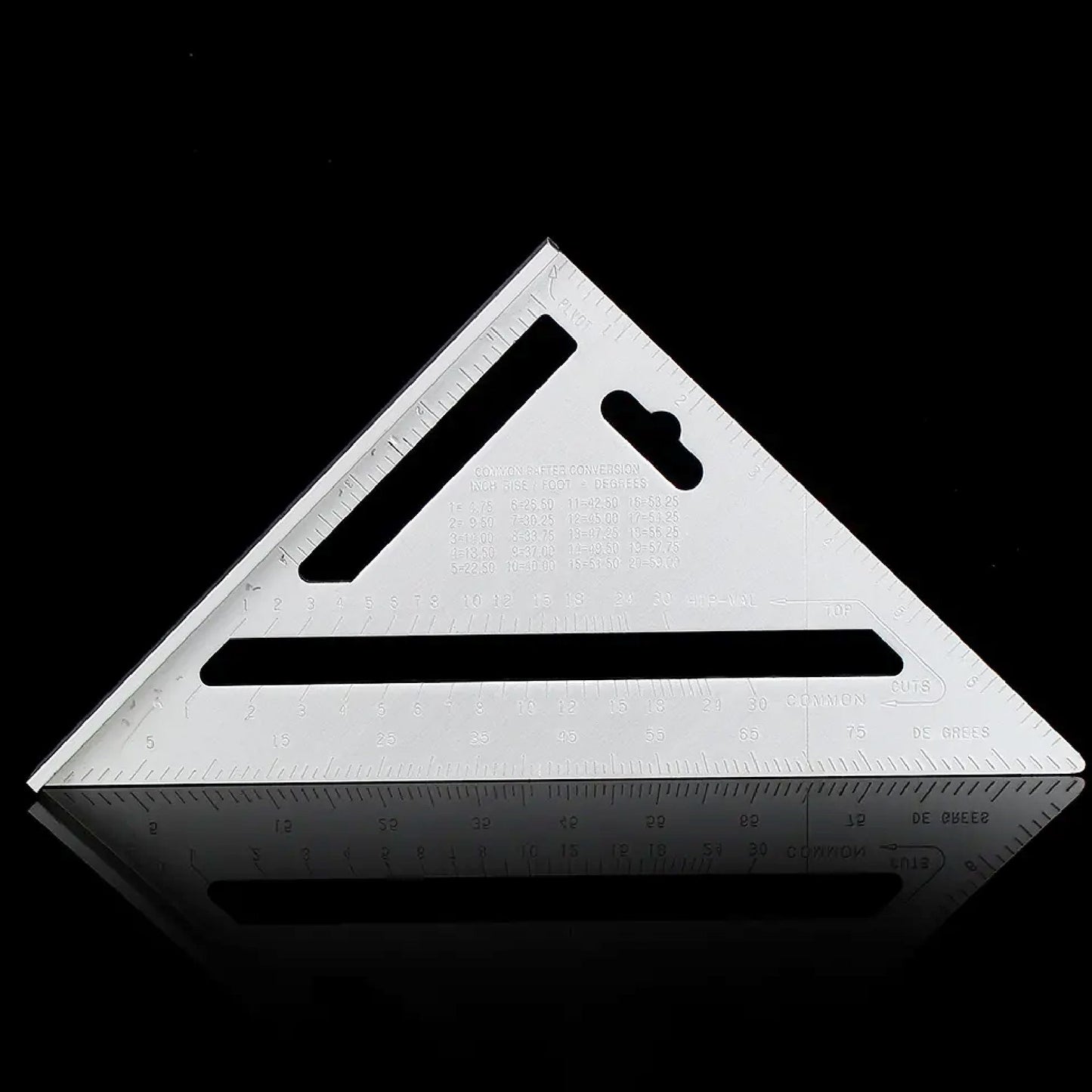 Light Weight Double Side Scale Triangle Measurement Hand Tool - Happy Price - Image 3