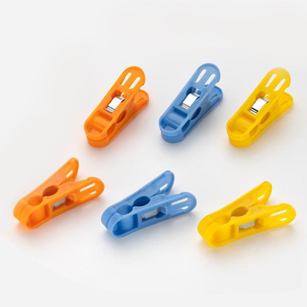 Cloth Drying Non-slip Light Plastic Clips  (Multicolour) (Pack Of 12) - Happy Price - Image 3