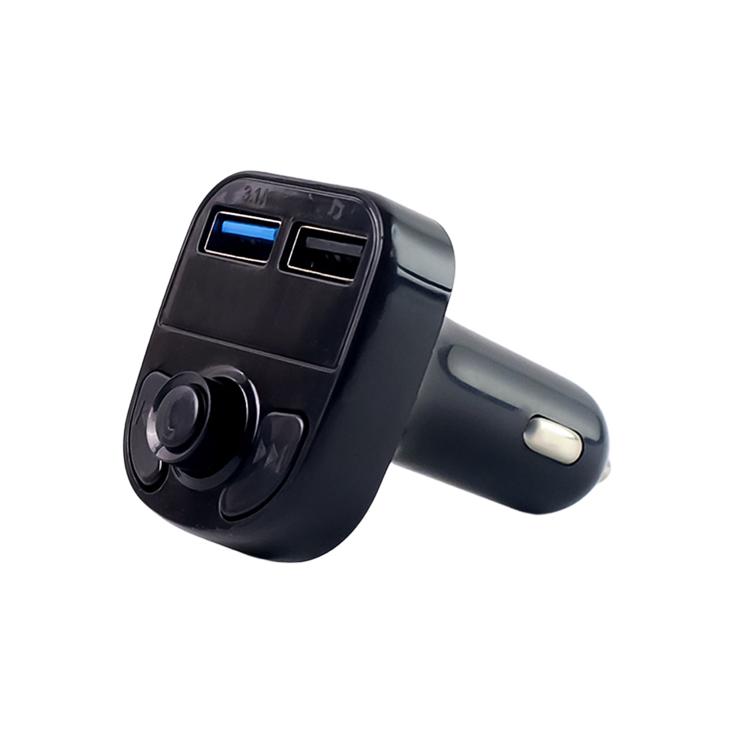 Car-x8 Bluetooth Fm Transmitter Kit For Hands-free Call Receiver  Music Player  Call Receiver  Fast Mobile Charger Ports For All Smartphoneswith 3.1a Quick Charge Dual Usb Car Charger - Happy Price - Image 5