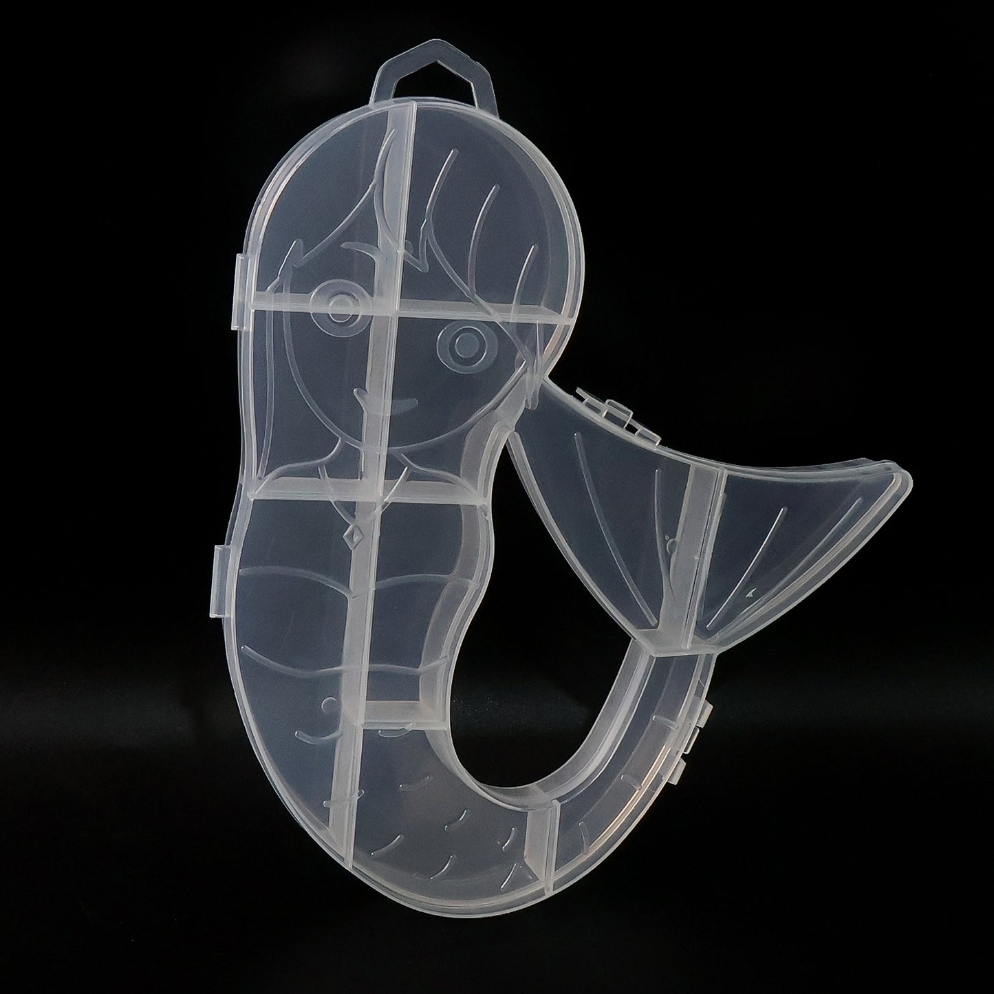 Mermaid Shape Plastic Organizer Box for Small Items - 1 Pc