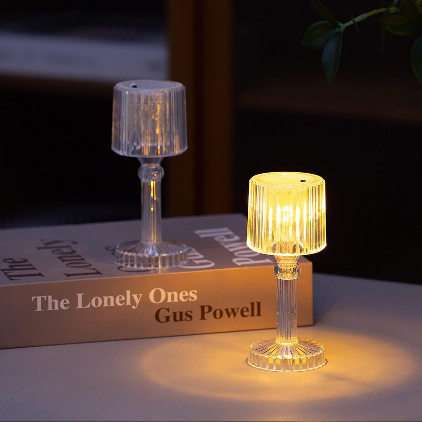 Mini Acrylic Led Desk Lamps Table Lamp Portable Crystal (1 Pc  Small) - Happy Price - Image 4