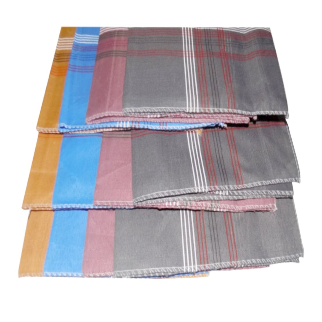 Mens King Size Formal Handkerchiefs For Office Use - Pack Of 12 - Happy Price - Image 2