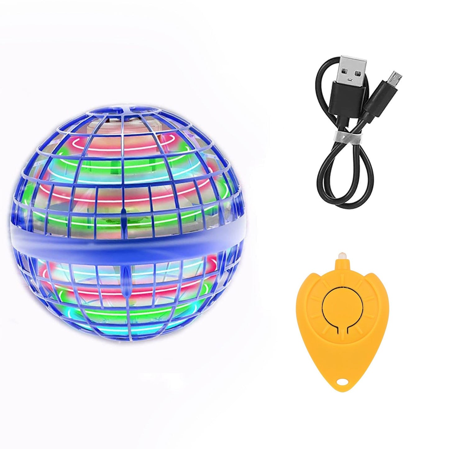 Flying Ball Toys Usb Rechargeable Built-in Rgb Lights 360rotating Magic Controller Flying Orb Ball Boomerang Mini Pro Spinner Blastoise Toys - Happy Price - Image 7