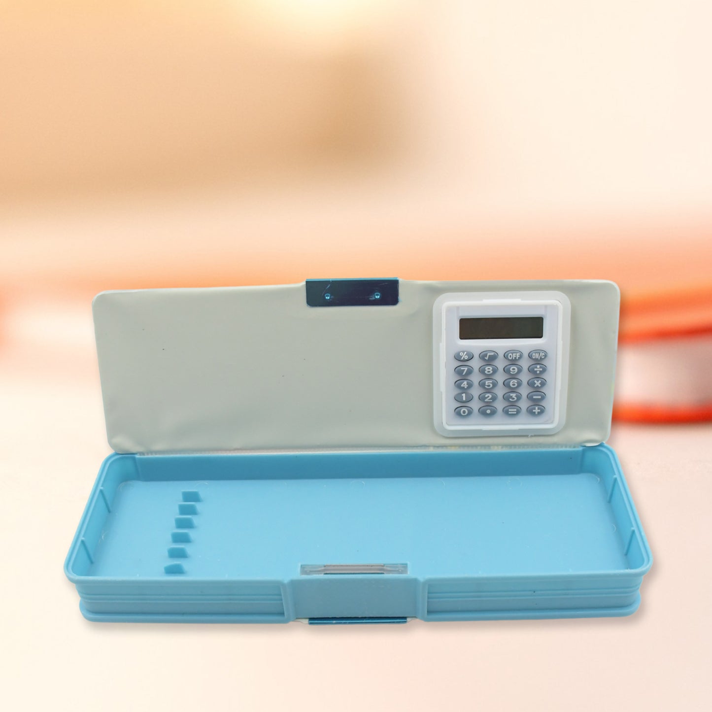 Double Sided Magnetic Geometry Box Pencil Box With Calculator For Boys Art Plastic Pencil Box  For Girls And Boys - Happy Price - Image 5