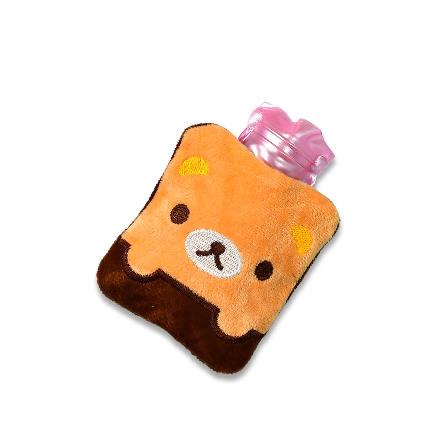 Brown Panda Print Small Hot Water Bag With Cover For Pain Relief Neck Shoulder Pain And Hand Feet Warmer Menstrual Cramps. - Happy Price - Image 2