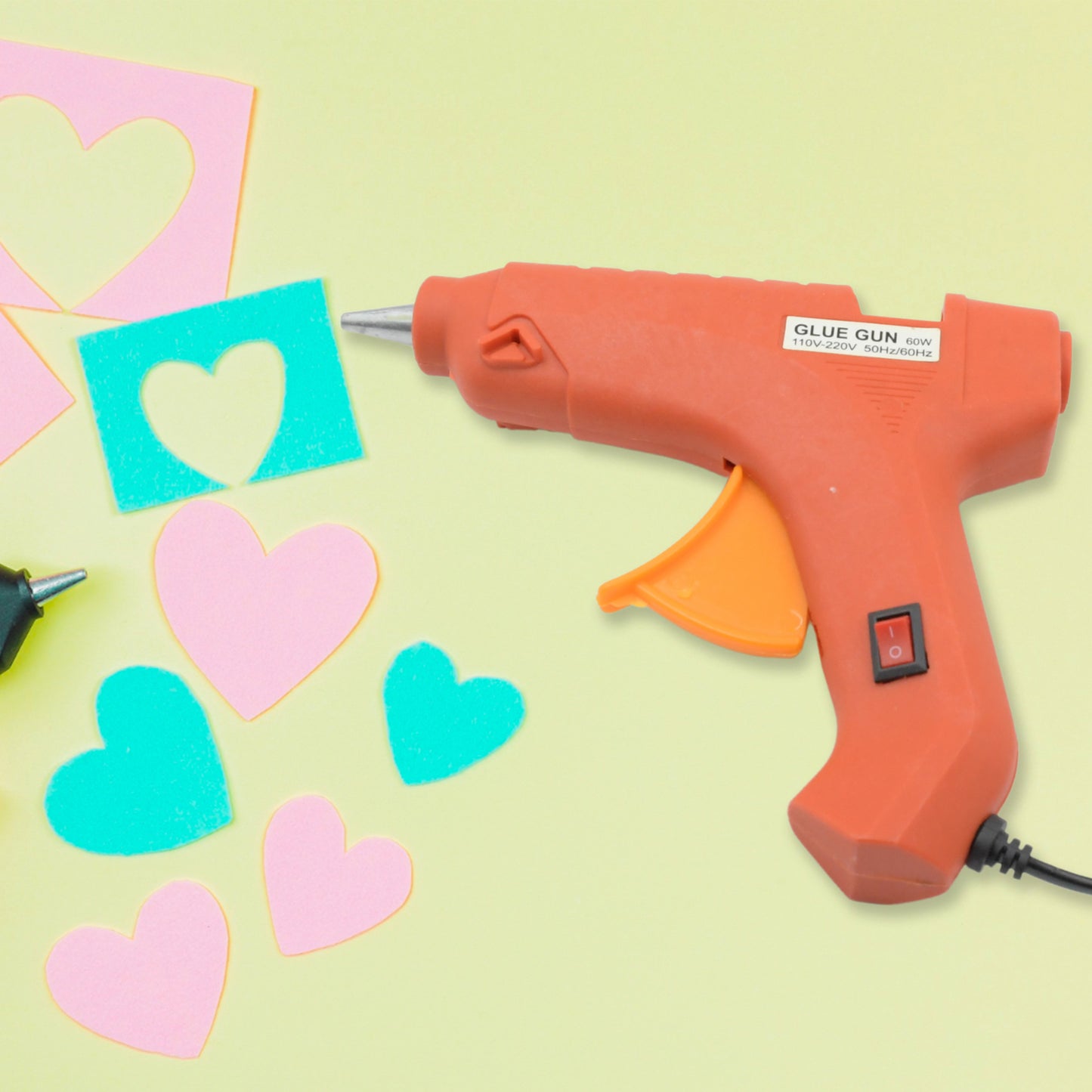 Professional 60 Watt With 5 Pcs Hot Melt Glue Stick  Onoff Switch Electric Tool Hot Melt Glue Gun For Multi Use(1 Pc) - Happy Price - Image 2