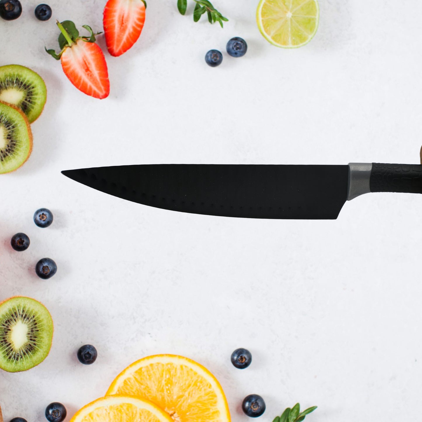 6 Pieces Professional Kitchen Knife Set Meat Knife Chefs Knife With Non-slip Handle For Home Kitchen And Restaurant With Chef Peeler And Scissor (Stainless Steel  6 Pcs Set) - Happy Price - Image 5