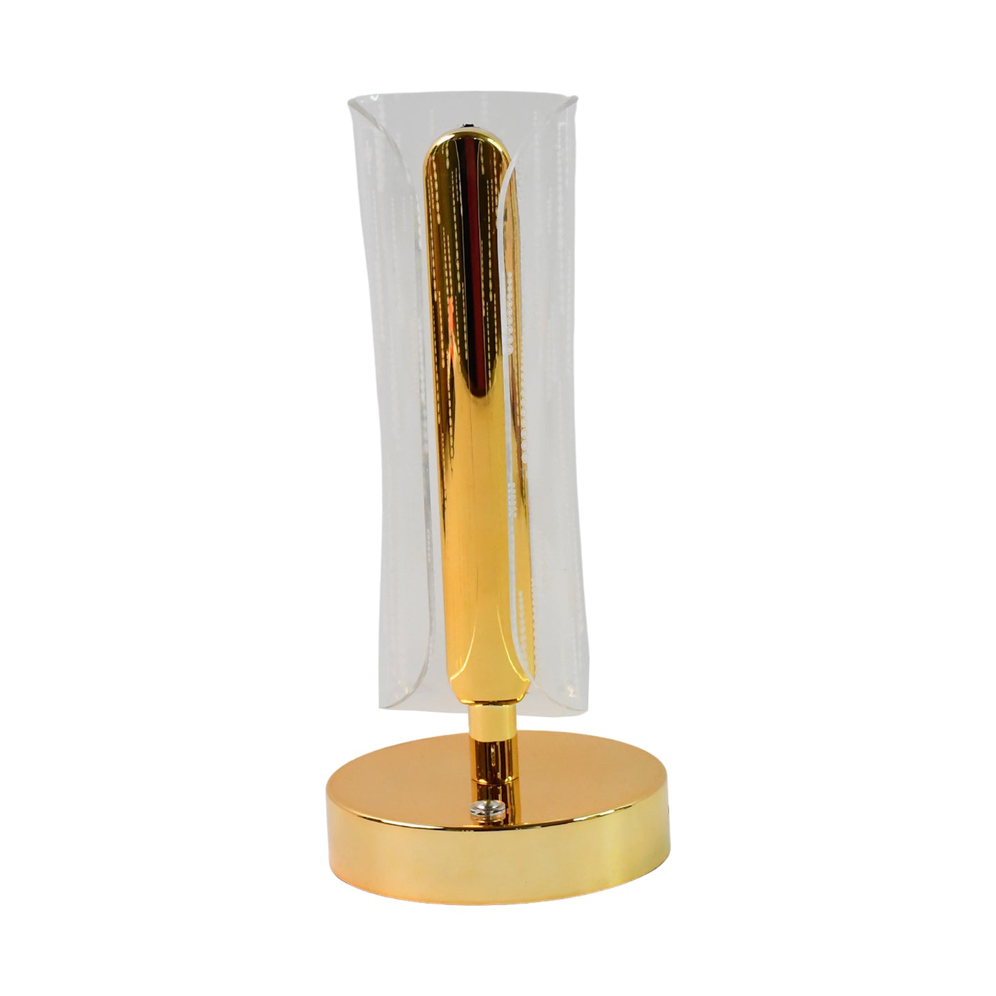 Crystal Cylinder LED Table Lamp with USB Charging - Modern Bedside Decor Light (1 Pc) - Happy Price - Image 2
