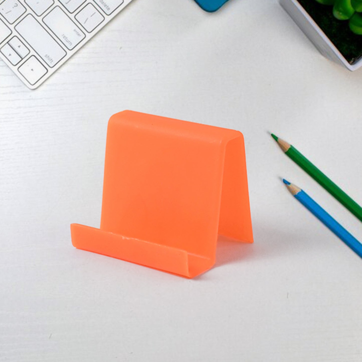 Durable Plastic Mobile Phone Stand With Angled Support (1 Pc  Mix Color) - Happy Price - Image 4