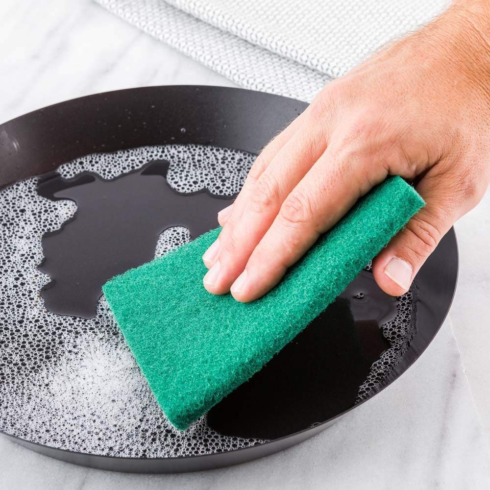 Scrub Sponge Cleaning Pads Aqua Green  10pcs - Happy Price - Image 3