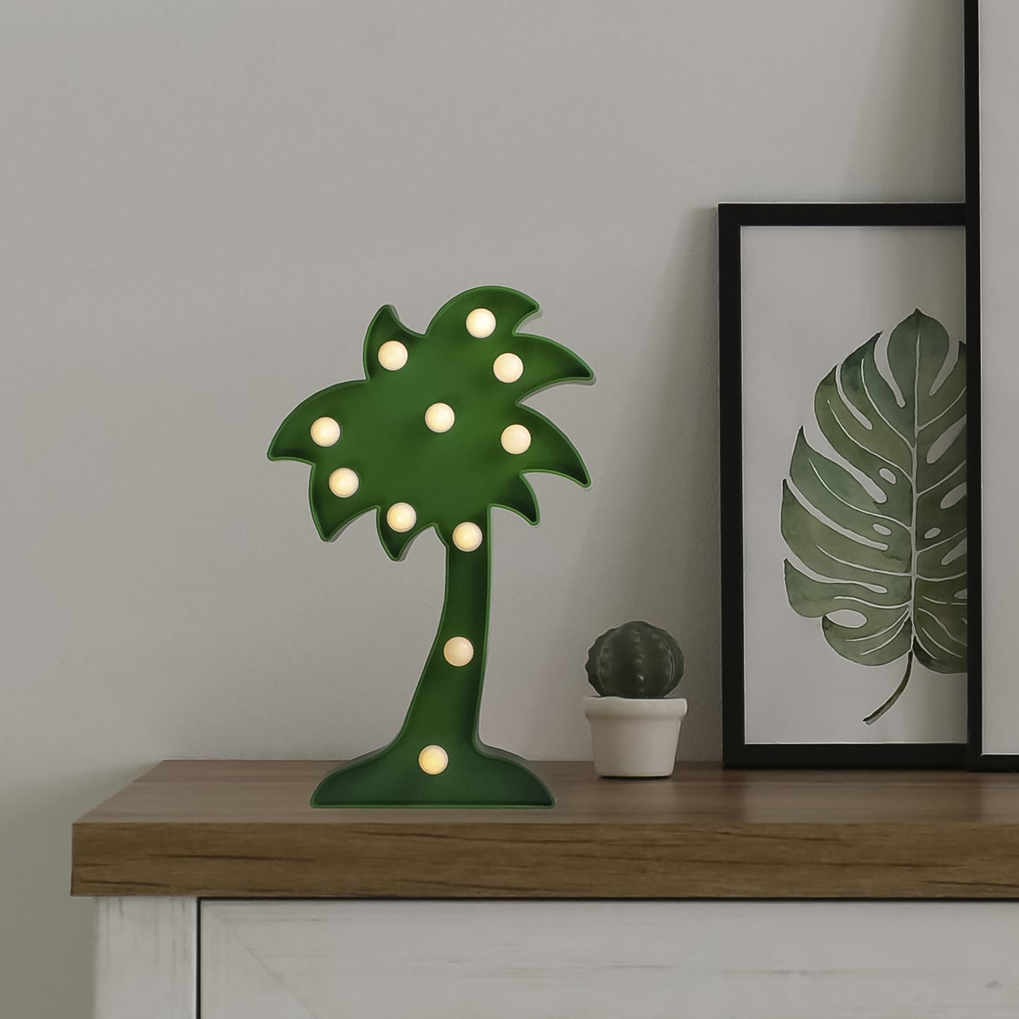Led Night Light Coconut Tree Light Romantic Table Lamp (1 Pc  Battery Not Included) - Happy Price - Image 6