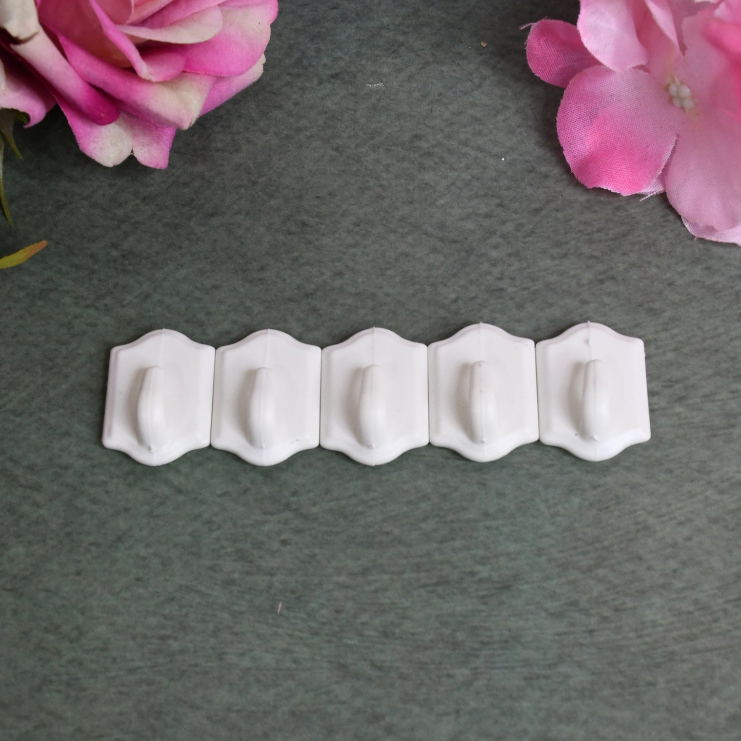 Small Adhesive Hooks For Wall Hanging Adhesive Hooks (10 Pcs Set) - Happy Price - Image 5