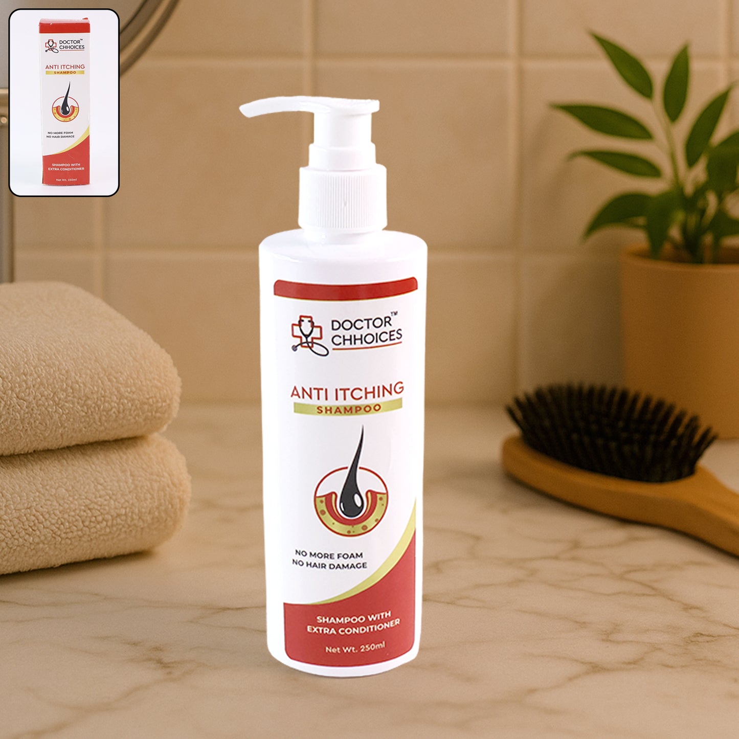 Doctor Chhoices Anti-Itching Shampoo with Conditioner, 250ml