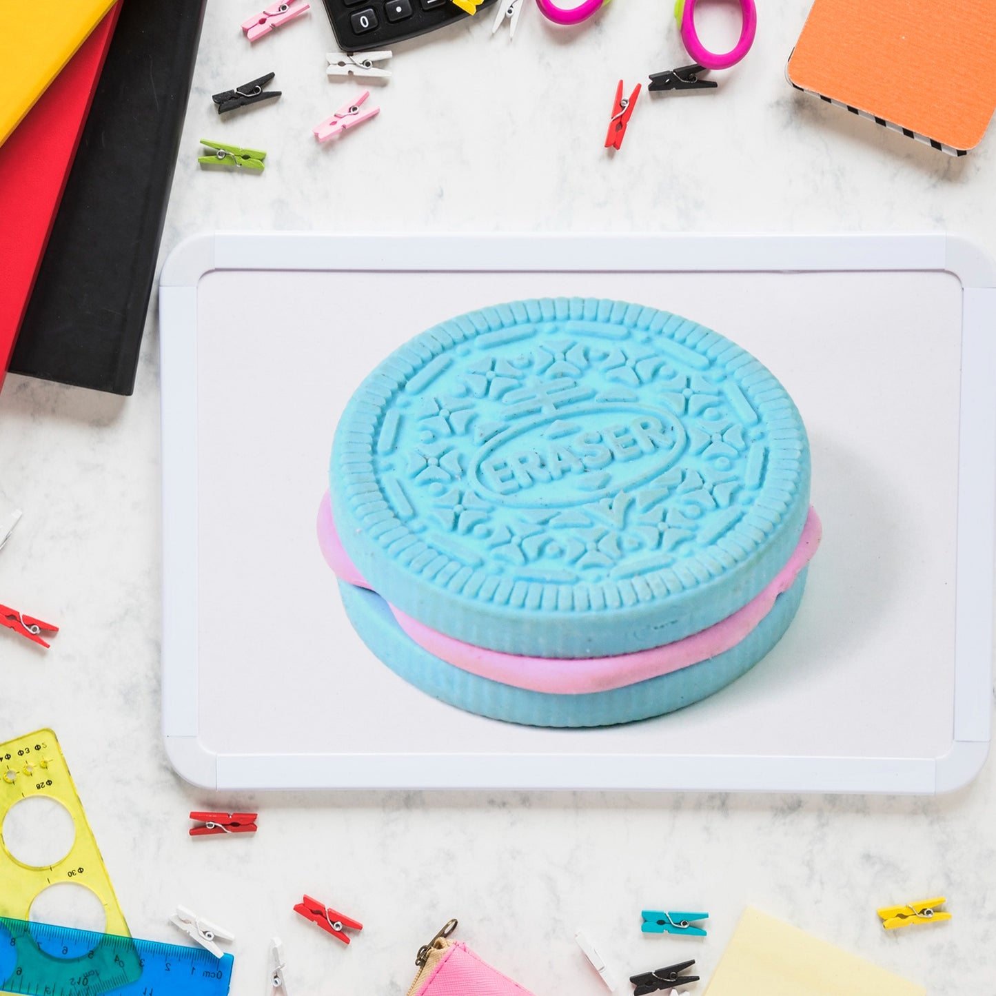 Biscuit Shape Eraser Unique Designs  Patterns (1 Pc) - Happy Price - Image 4