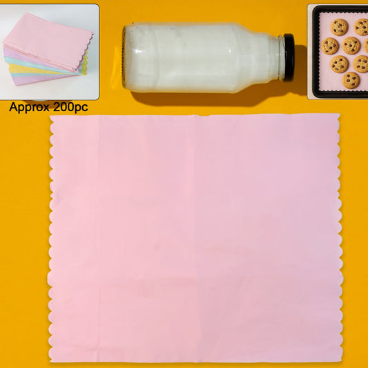 Multi-color Oil-absorbing Baking Paper Sheets Approx 200 Pcs - Happy Price - Image 1