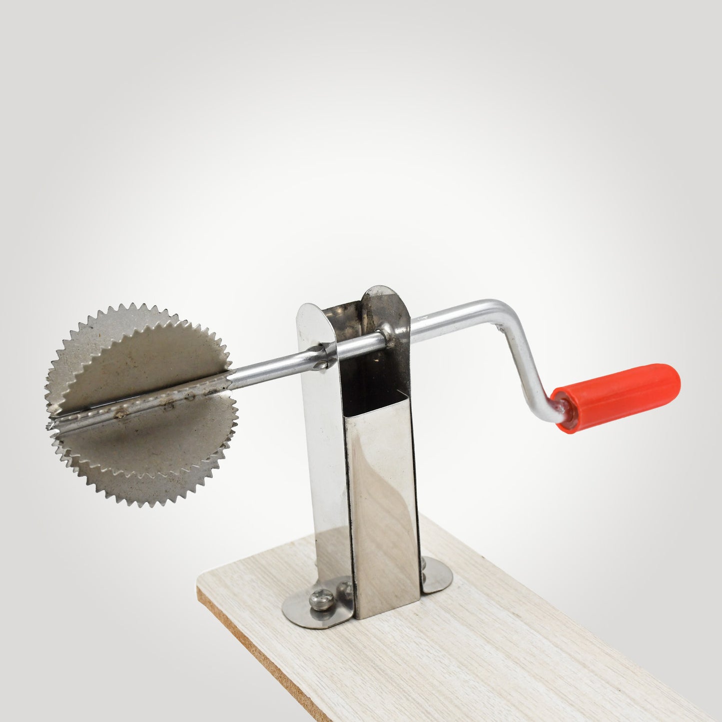 Stainless Steel Coconut Scraper With Wooden Base (1 Pc) - Happy Price - Image 7