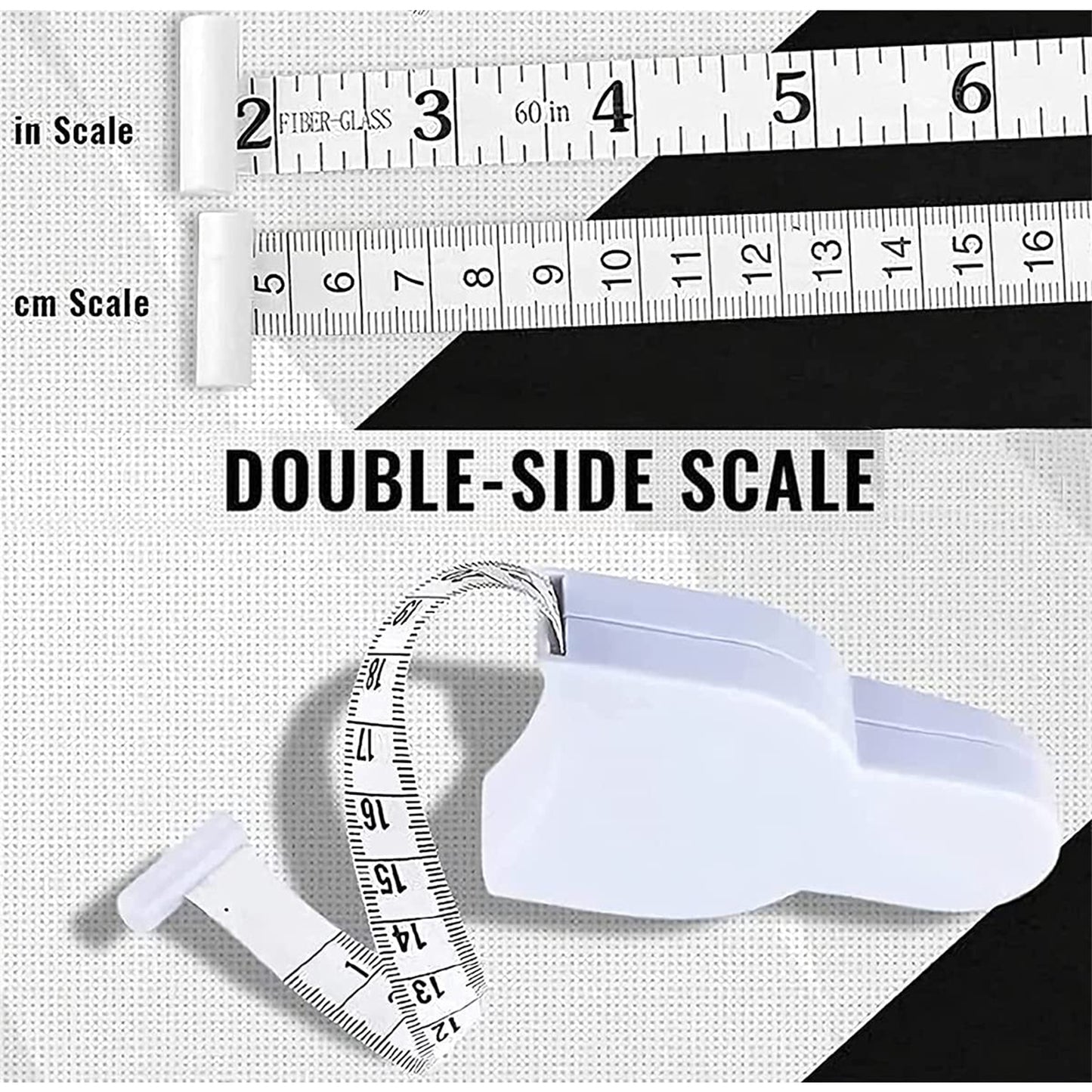 Fitness Measuring Tape For Measuring Lengths Breadths And Heights For Body And Some Other Things Etc. - Happy Price - Image 4