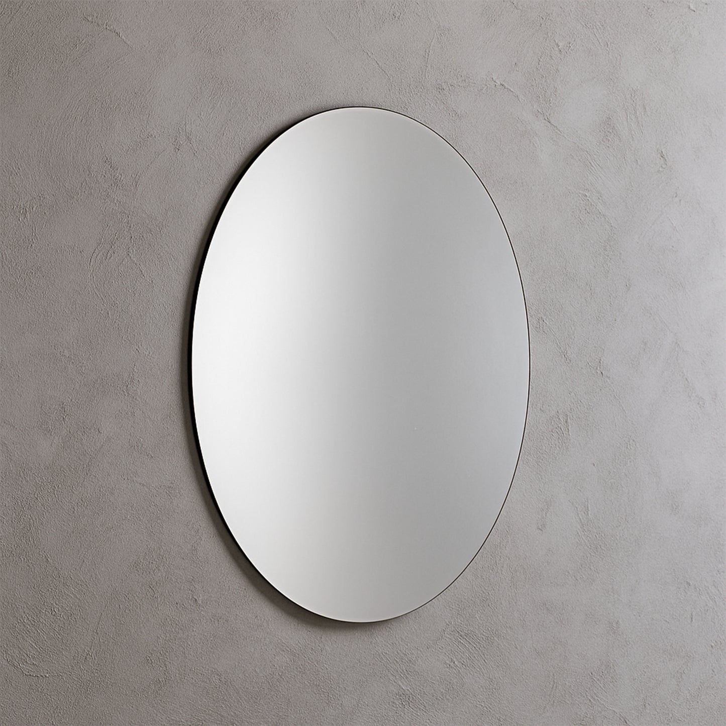 Elegant Oval Frameless Wall Mirror For Home  Office Decor (6 Pc) - Happy Price - Image 6