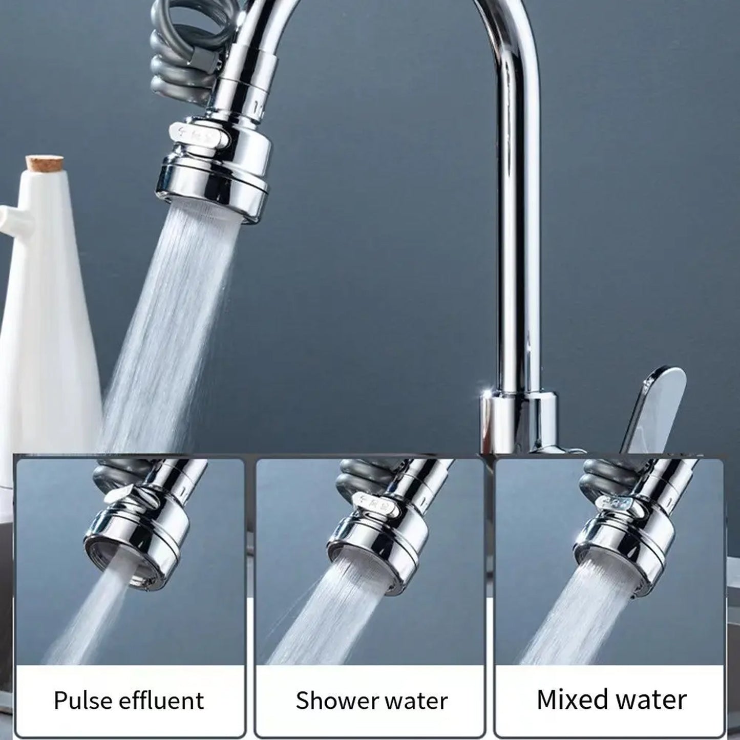 Water Faucet Extender Kitchen Faucet Sprayer Kitchen Sink Accessories Tools (1 Pc) - Happy Price - Image 2