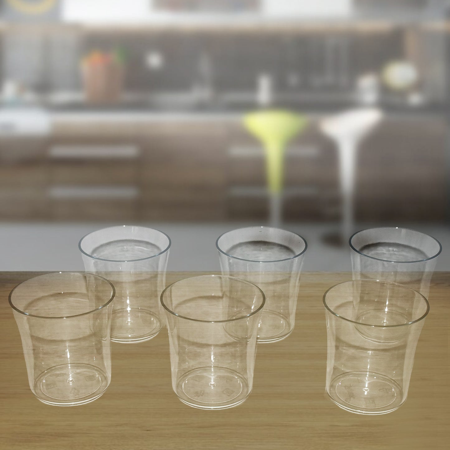 Apex Welcome Plastic Glass Set For Daily Use  Set Of 6 - Happy Price - Image 6