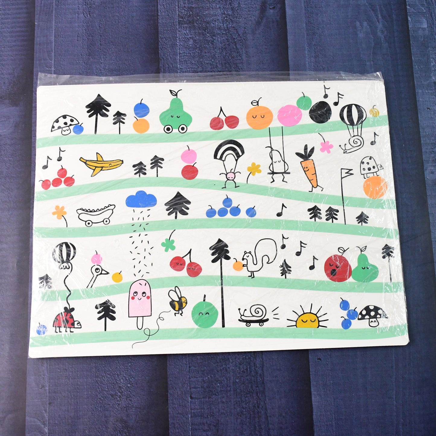 Set of 4 Kids' Cartoon Dining Table Mats - 40x30 cm, Easy Clean - Happy Price - Image 7