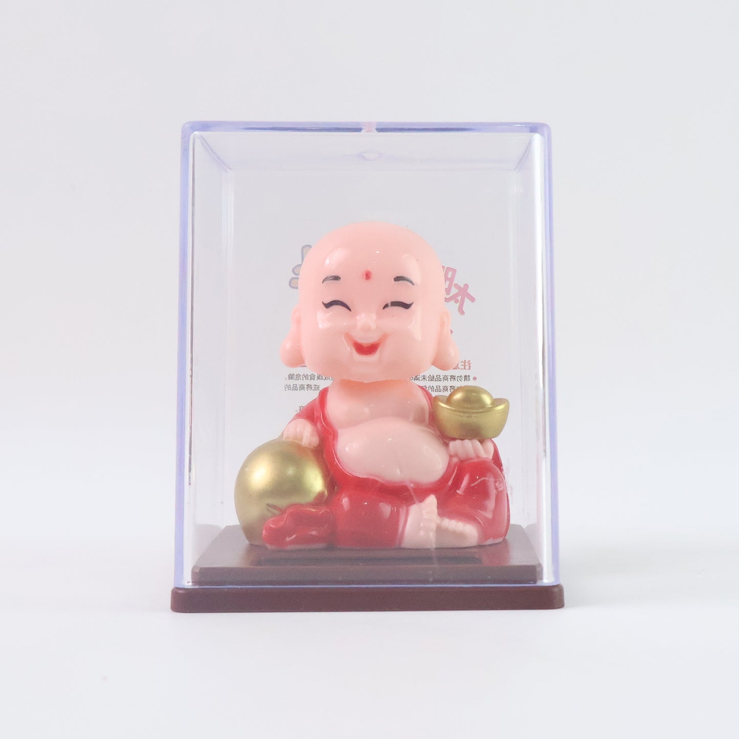 Solar Power Moving Head Buddha Statue Car Ornament (1 Pc  Mix Color) - Happy Price - Image 3
