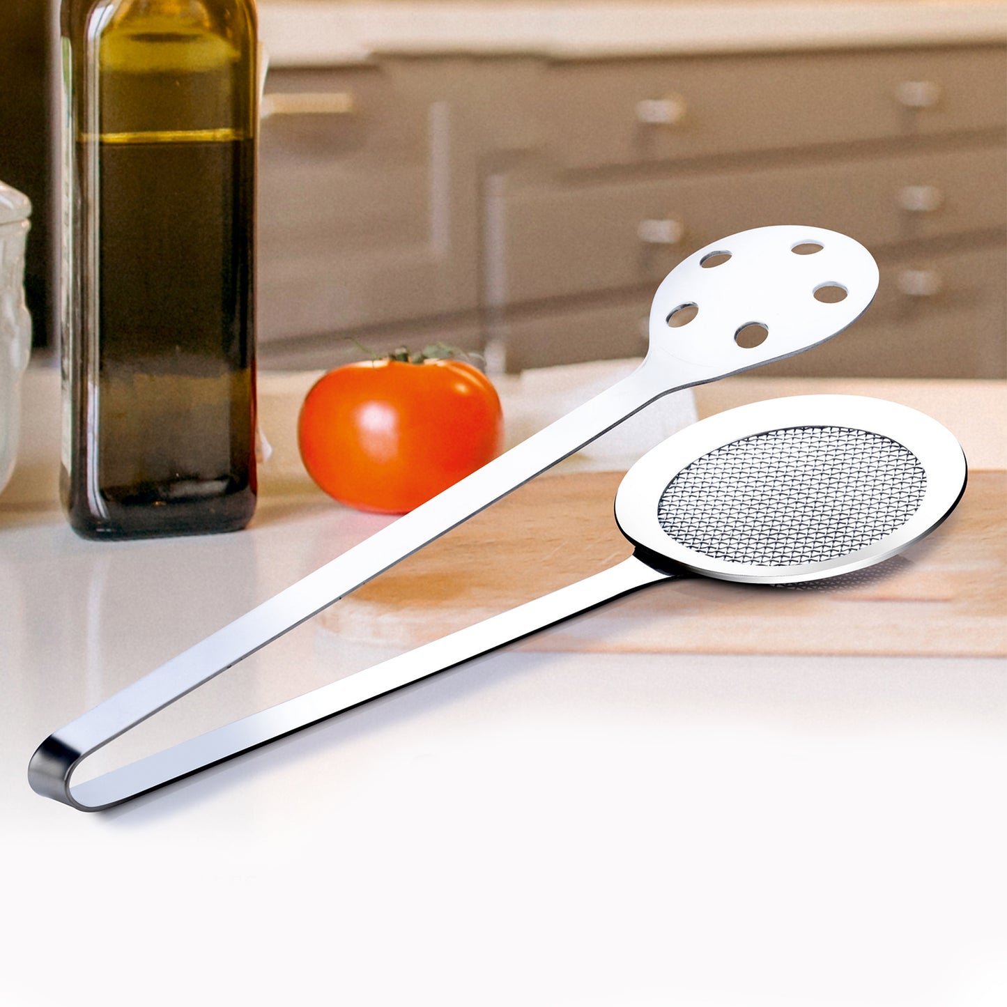 Apex Stainless Steel Skimmer Serving Tong - Happy Price - Image 2