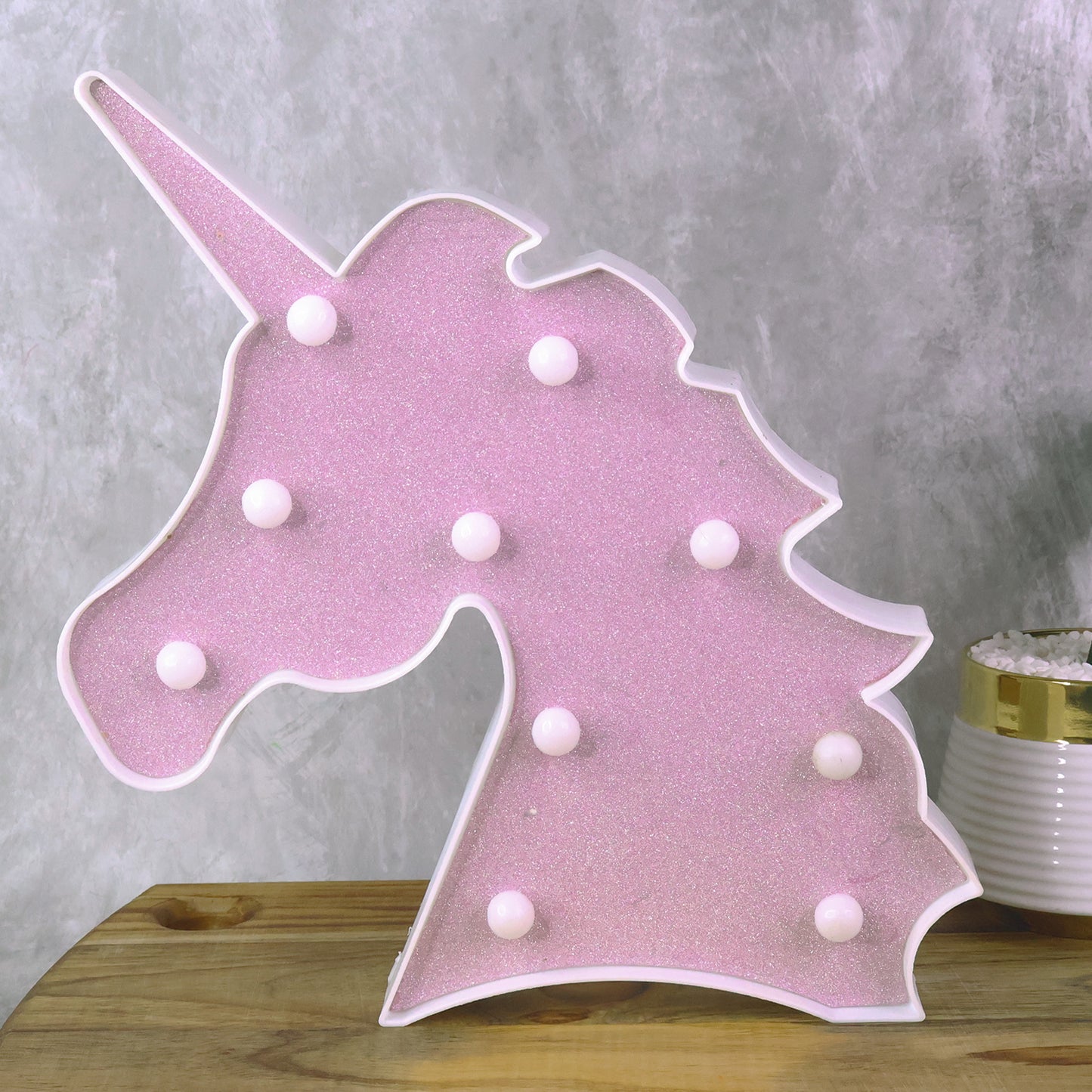 Unicorn Shaped LED Decorative Night Light - 1 Pc Battery Operated Lamp for Kids Room - Happy Price - Image 5