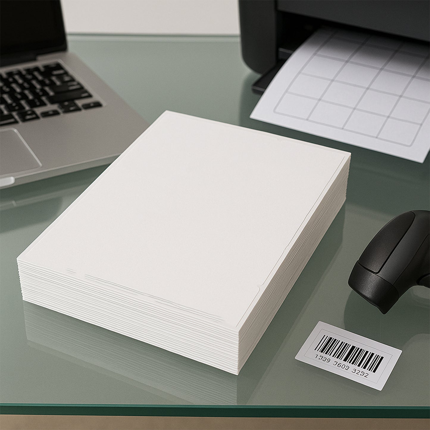 A4 Printable Sticker Sheets - 100 Sheets for Inkjet & Laser Printers