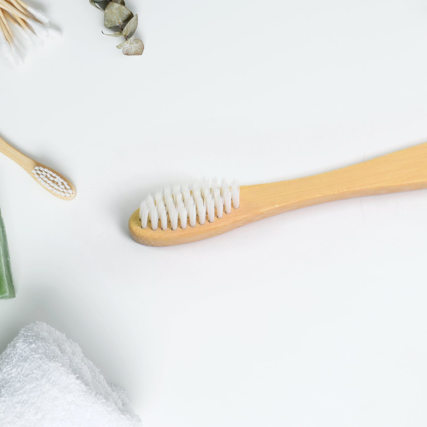 Wooden  Bamboo Brush Toothbrush Ultra Soft Bristles (1 Pc) - Happy Price - Image 2