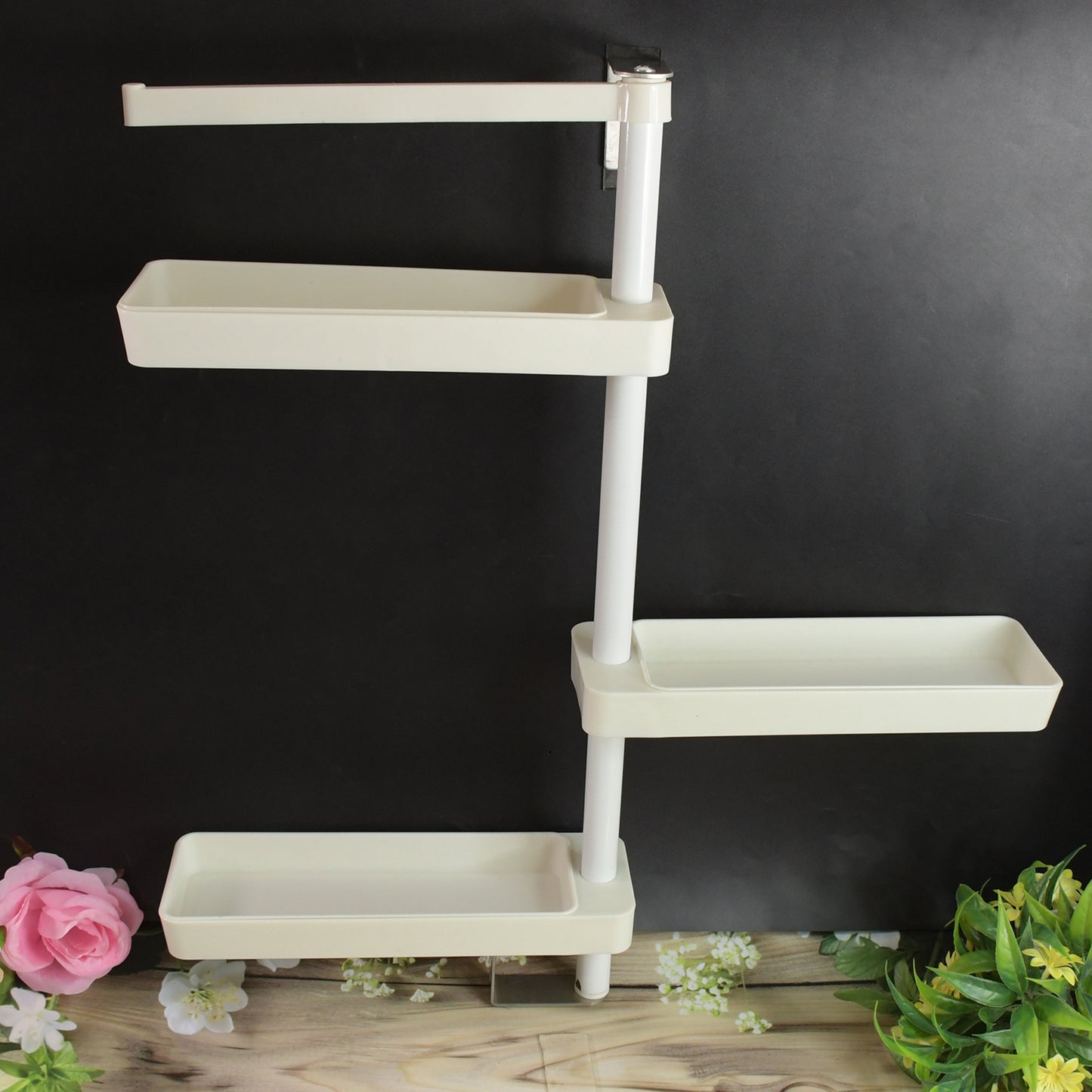 Kitchen Organization Rotating Shelf Storage Racks Multipurpose Adjustable (1 Set) - Happy Price - Image 6