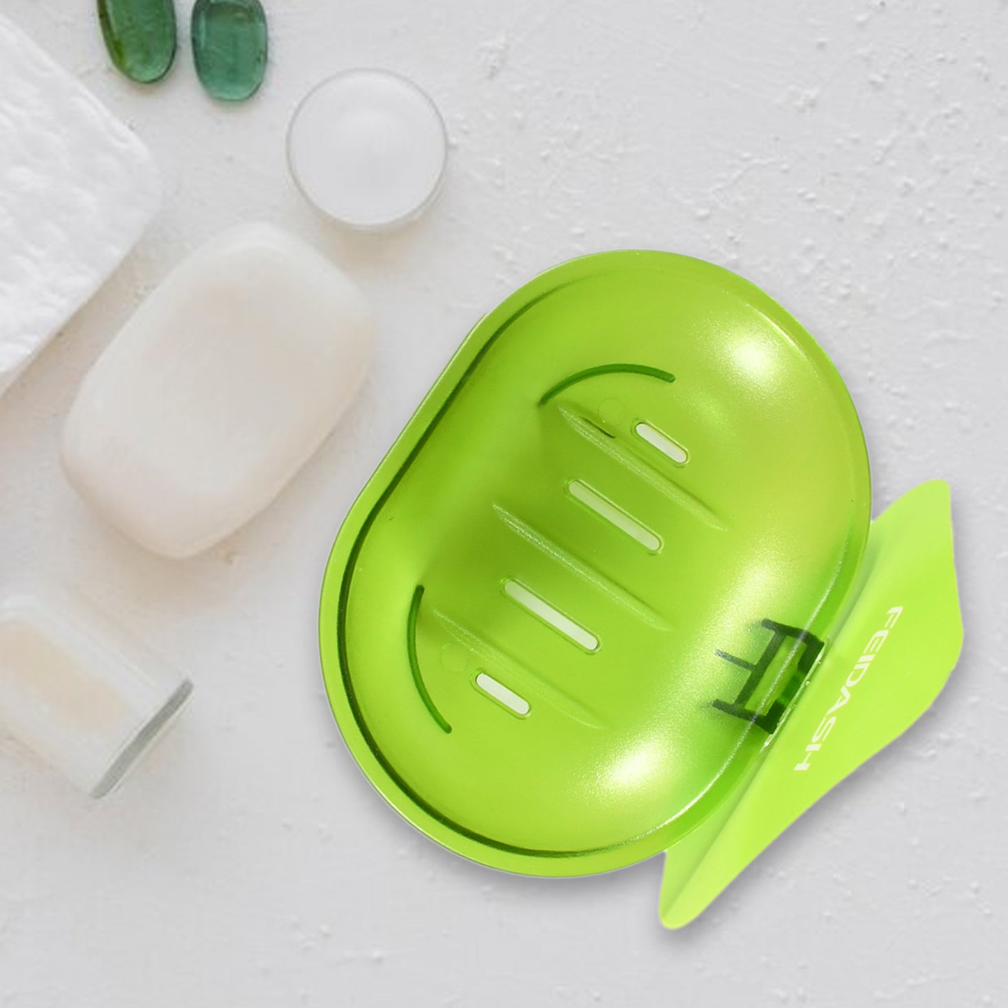 Plastic Soap Dish Holder For Bathroom Shower Wall Mounted Self Adhesive Soap Holder Saver Tray-plastic Sponge Holder For Kitchen Storage Rack Soap Box Bathroom - Happy Price - Image 5