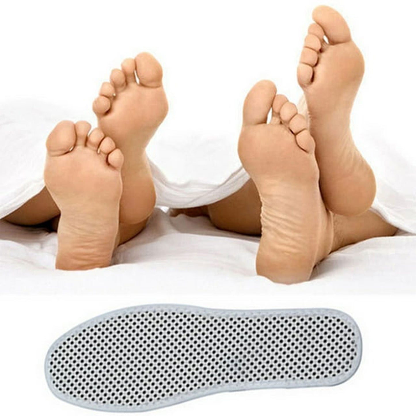 Massage Magnetic Self Heating Insole Shoe Heating Insole For Women Men - Unisex Warm Insole - Thermal Insoles - Tourmaline Self Heating Shoe Inserts - Warm Shoe Pad (1 Pair) - Happy Price - Image 2