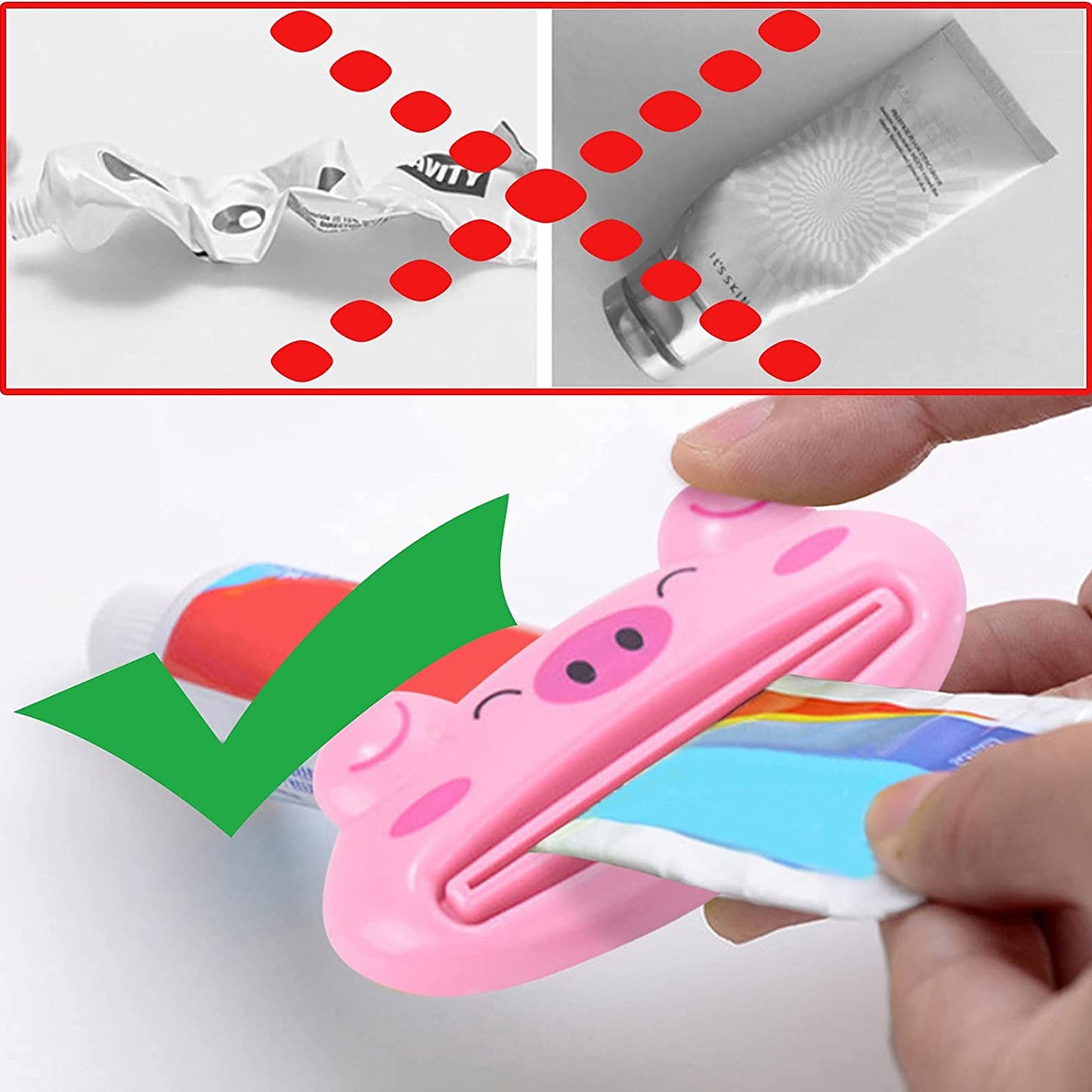 Animal Design Toothpaste Tube Squeezer - 1 Pc - Happy Price - Image 6