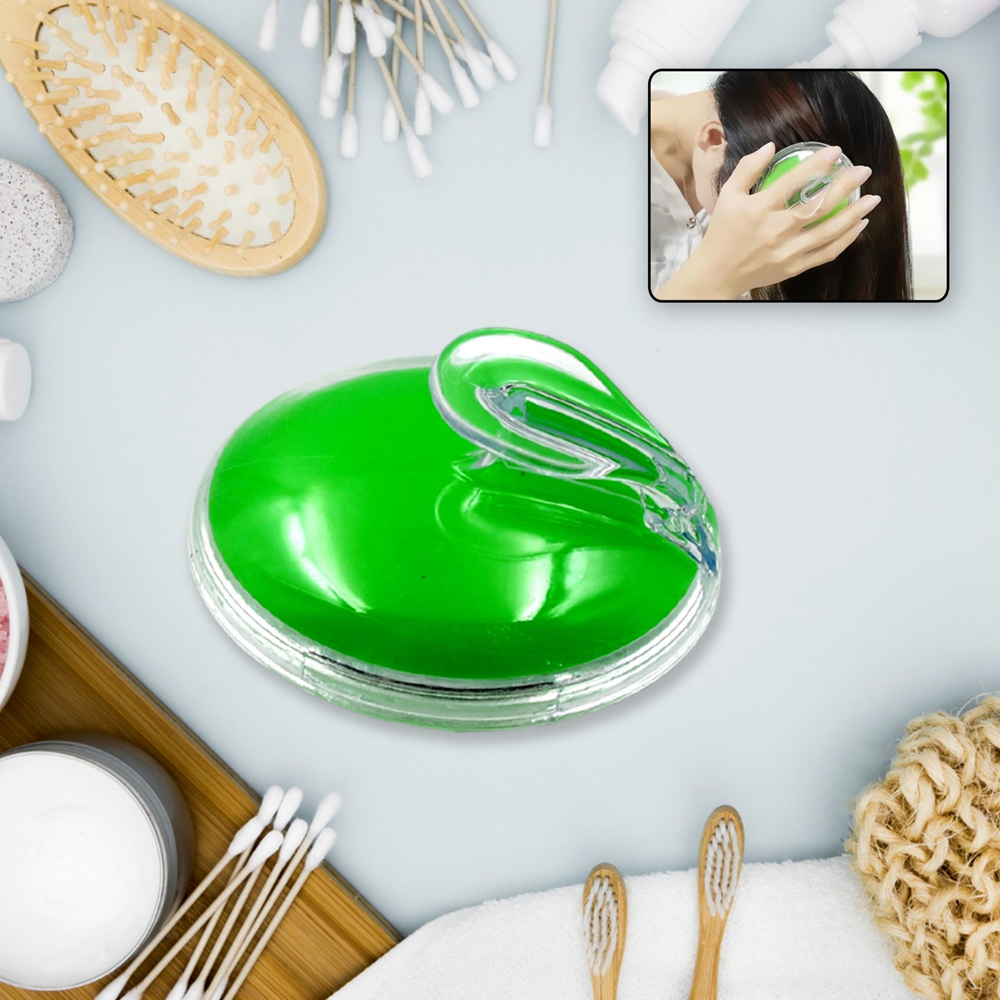 Silicone Head Massager Used In All Kinds Of Places Like Household And Official Places For Unisexul Use Over Head Massage And All. - Happy Price - Image 2