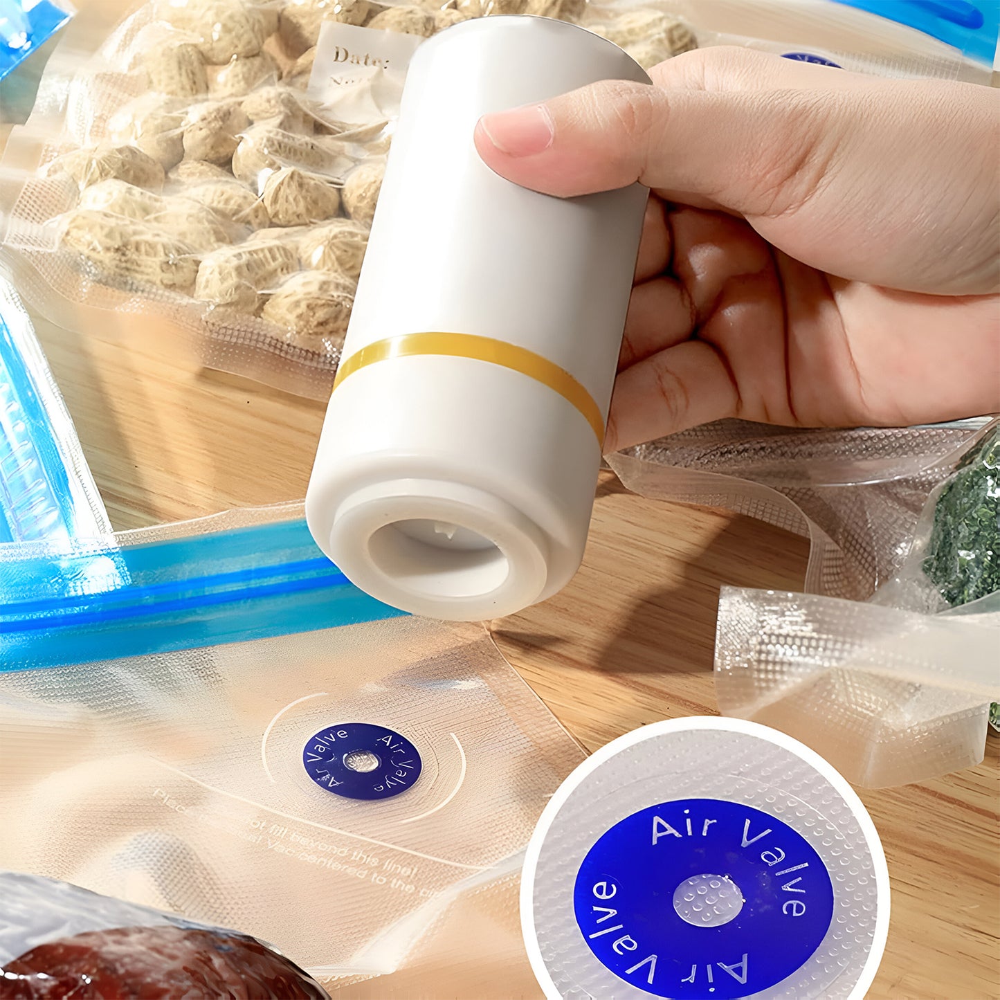 Portable Usb Rechargeable Vacuum Sealer Machine (1 Pc) - Happy Price - Image 3