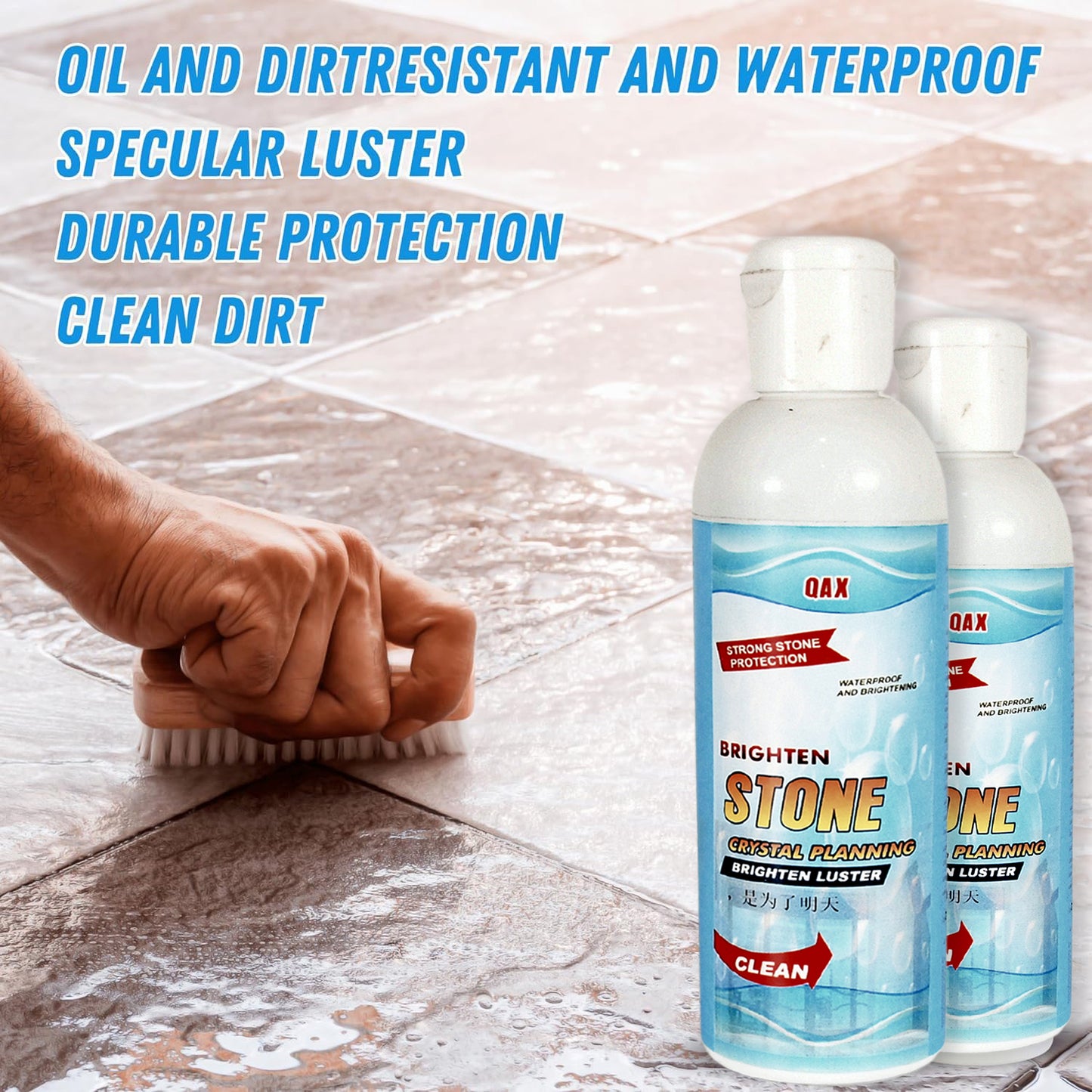 Stone Stain Remover Cleaner Stone Crystal Plating Agent Marble Stone Cleaner Polishes Crystal Plating For Kitchen Patio Backyard Marble Cleaner And Polish (75 Ml Approx  1 Pc) - Happy Price - Image 7