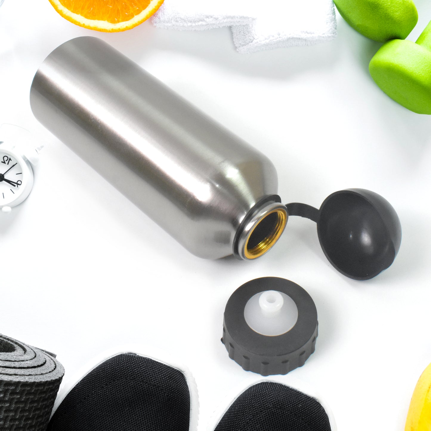 Aluminium Sports Water Bottle Look For Sports Gym (Capacity 500 Ml Approx) - Happy Price - Image 6