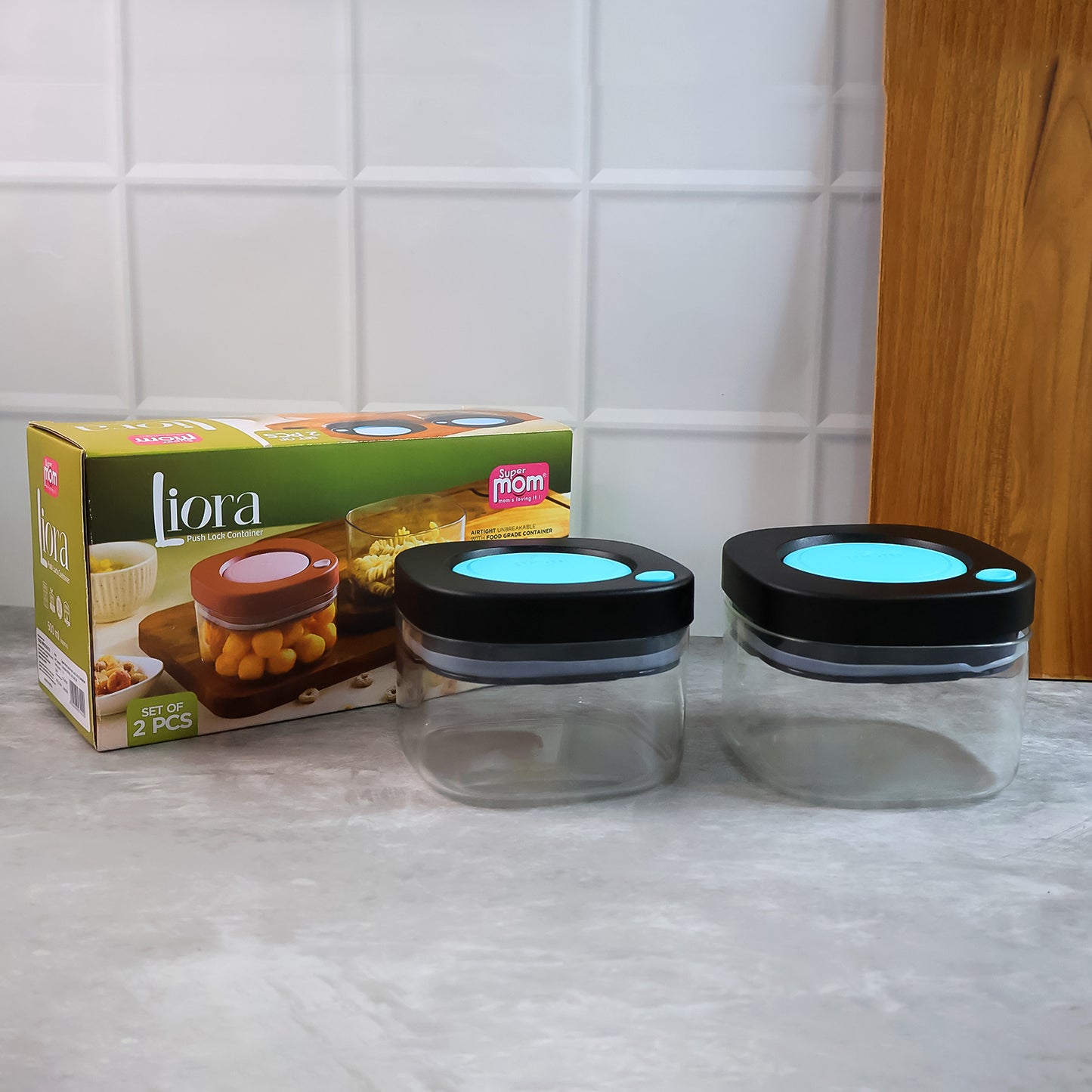 Supermom Airtight Kitchen Storage Containers  (2 Pc Set  500 Ml) - Happy Price - Image 5