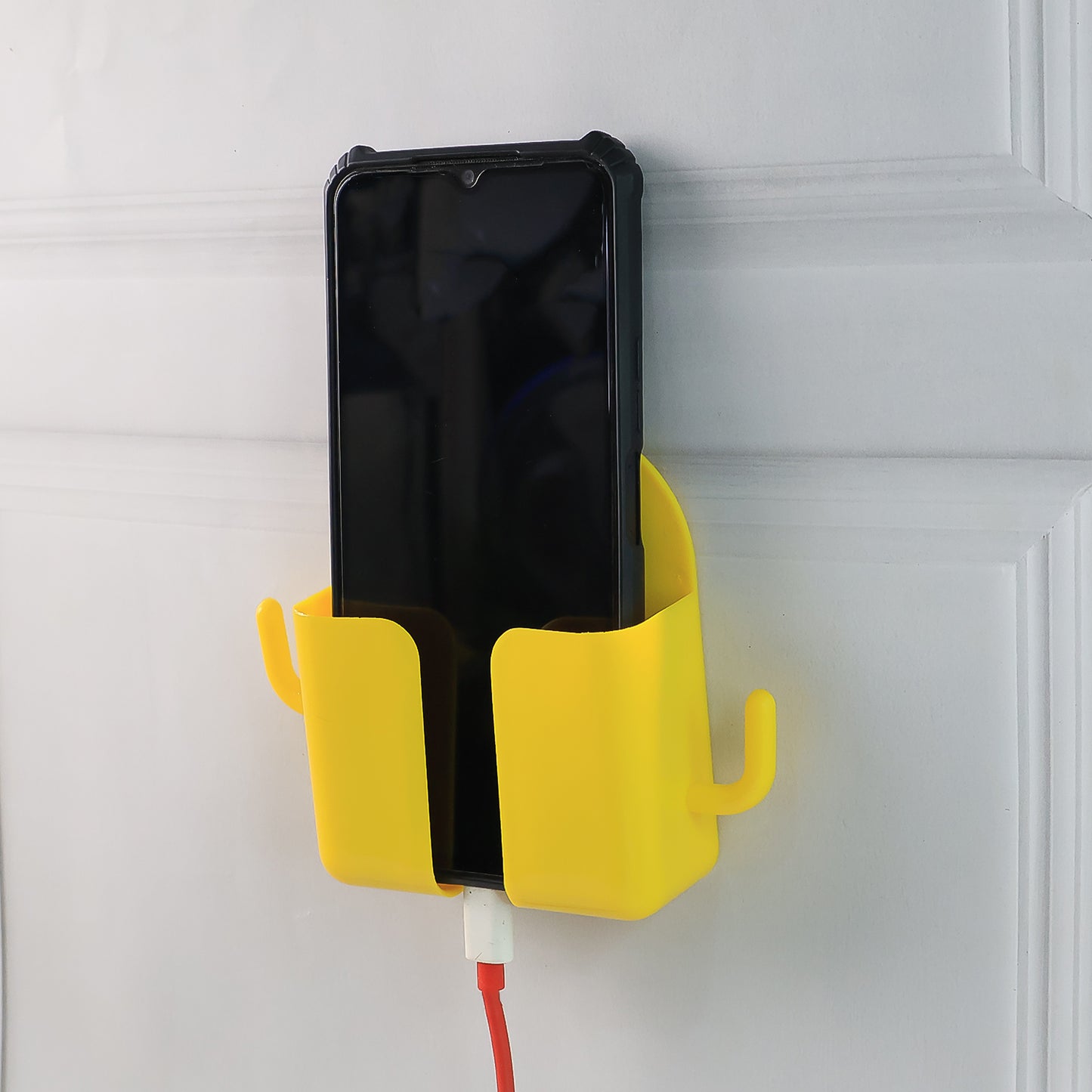 Orange Wall Mount Mobile Holder with Hook - 1 Pc