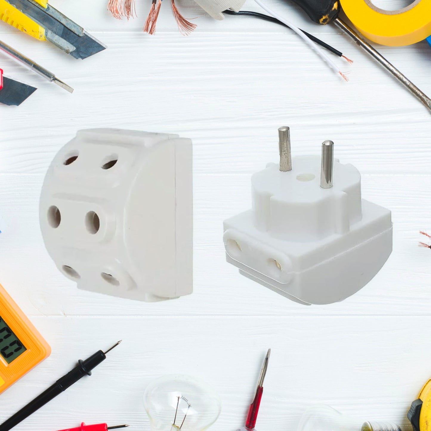 5-way 2 Pin Multi-plug Socket  Converter (1 Pc) - Happy Price - Image 2